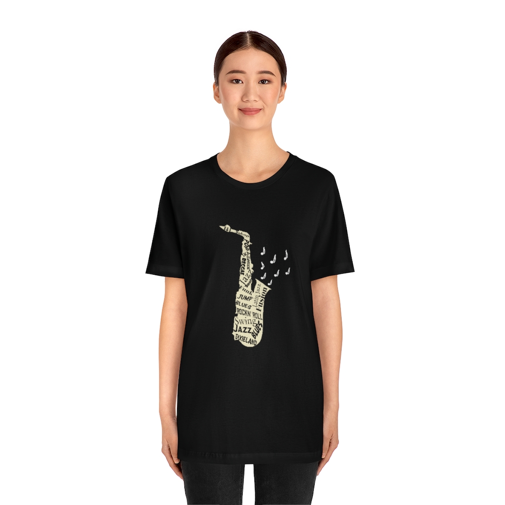 Word Art Alto Sax Tee - Image 8