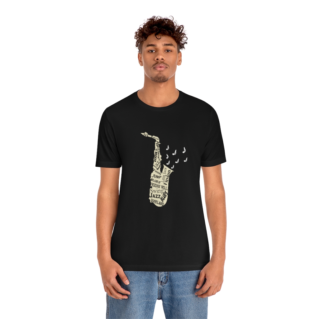 Word Art Alto Sax Tee - Image 9