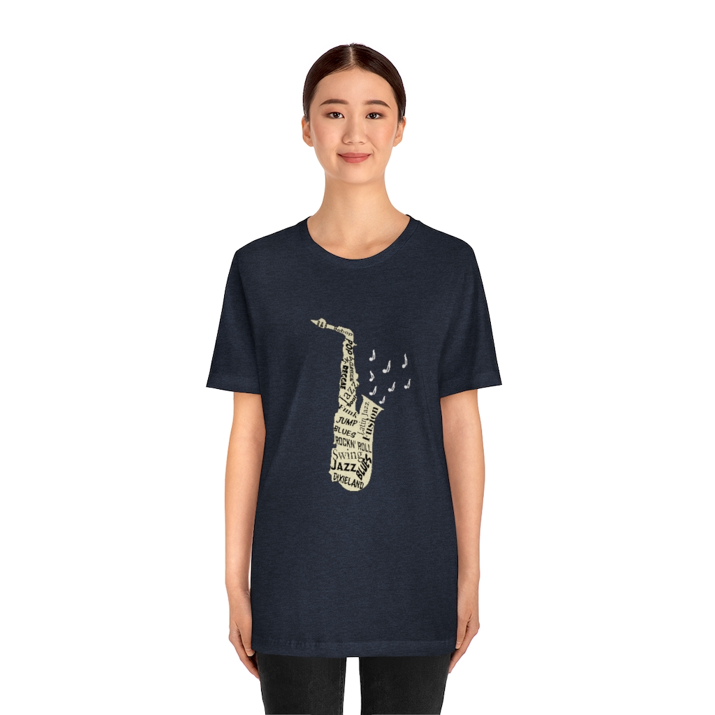 Word Art Alto Sax Tee - Image 14