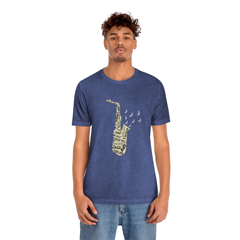 Word Art Alto Sax Tee