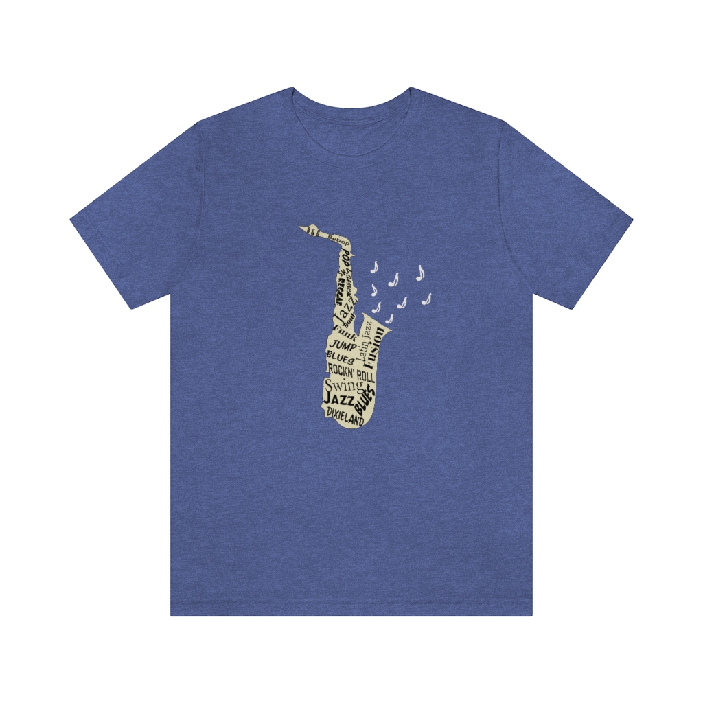 Word Art Alto Sax Tee - Image 2