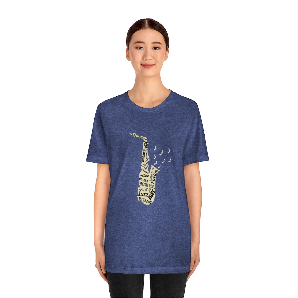 Word Art Alto Sax Tee - Image 3