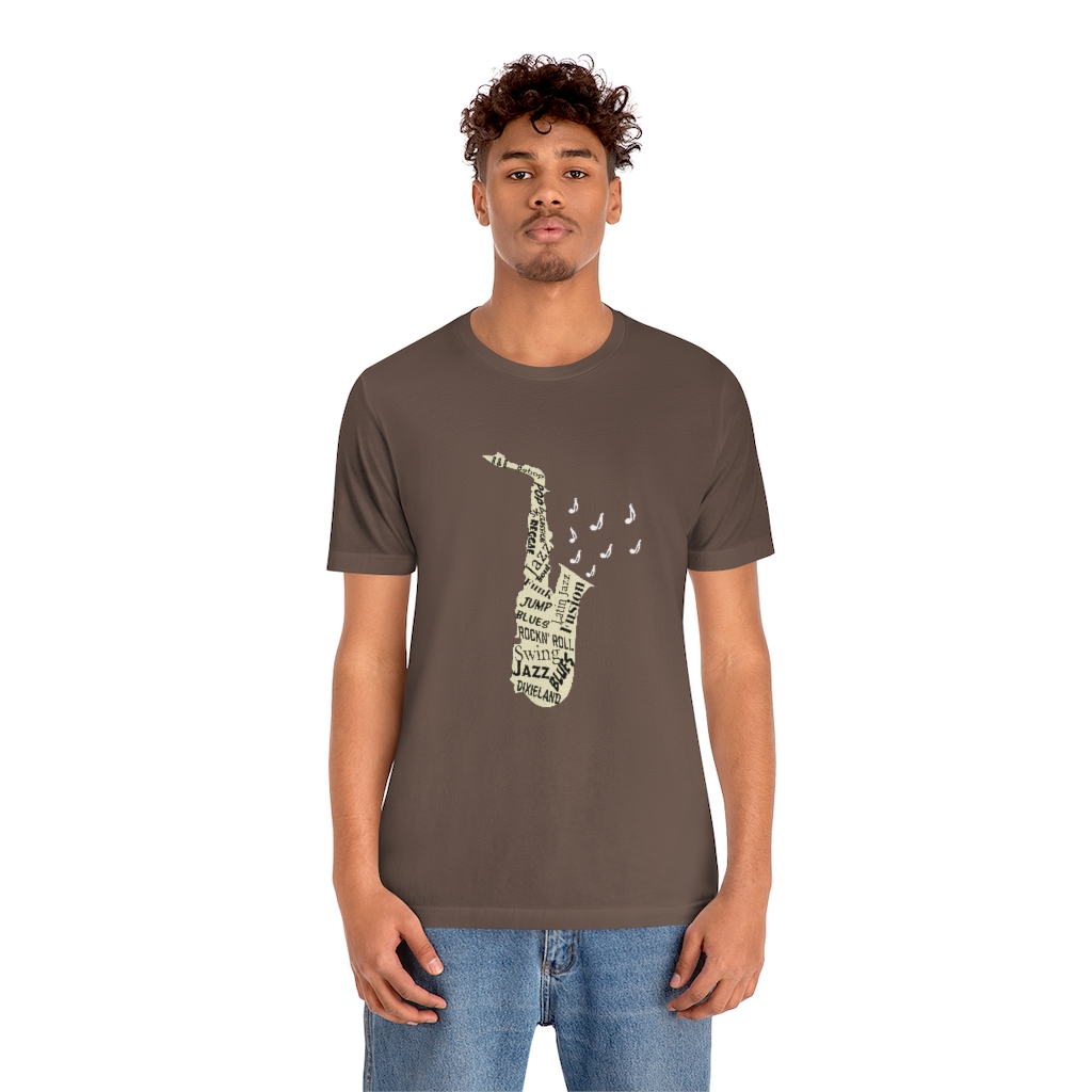 Word Art Alto Sax Tee - Image 6
