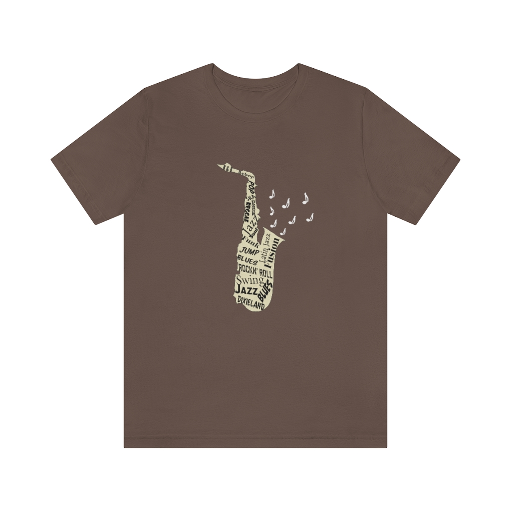 Word Art Alto Sax Tee - Image 4