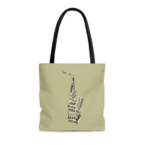Sax Word Art Music Bag (White)