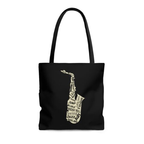 Sax Word Art Music Bag (Black)